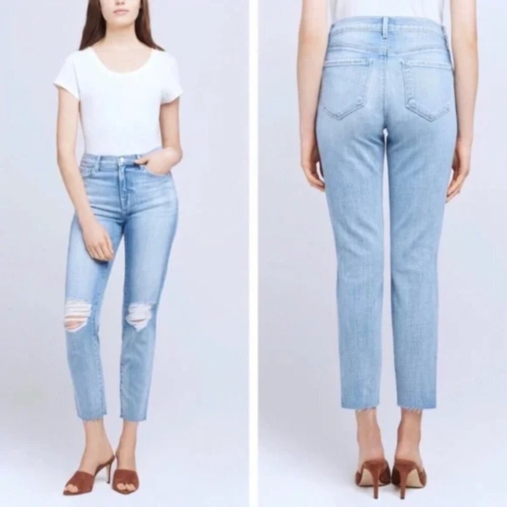 L'agence El Matador High Rise Jeans in Dry Ice
